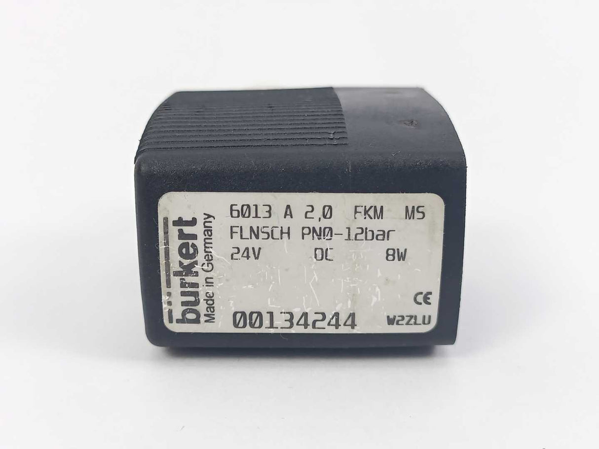 Burkert 00134244 6013 A 2,0 FKM FLNSCH PN0 2-12bar 24V DC 8W