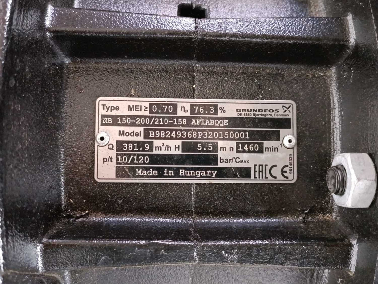 GRUNDFOS 9824368 NB 150-200/210-158 AF1ABQQE