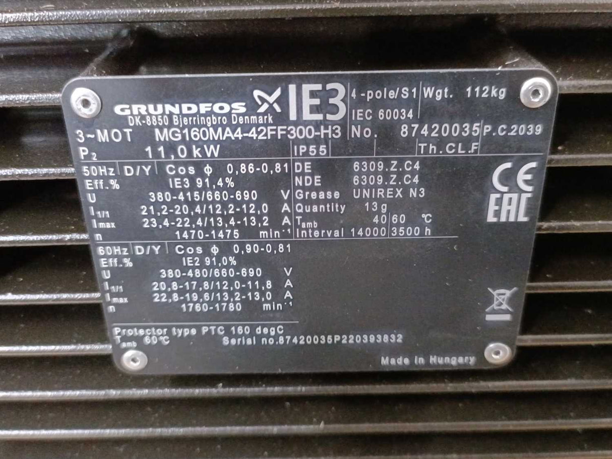 GRUNDFOS 98976056 NB 150-200/218-208 ASF1ABQQE Pump