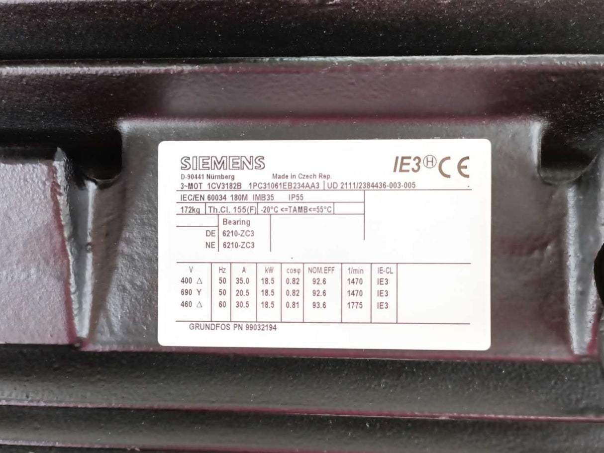 GRUNDFOS 97781523 NB 100-315/295 AAF2AESBAQEPW3 Pump