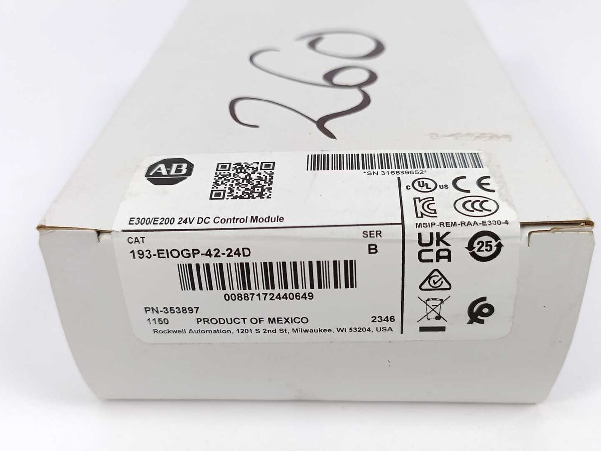 AB 193-EIOGP-42-24D E300/E200 24V DC Control Module