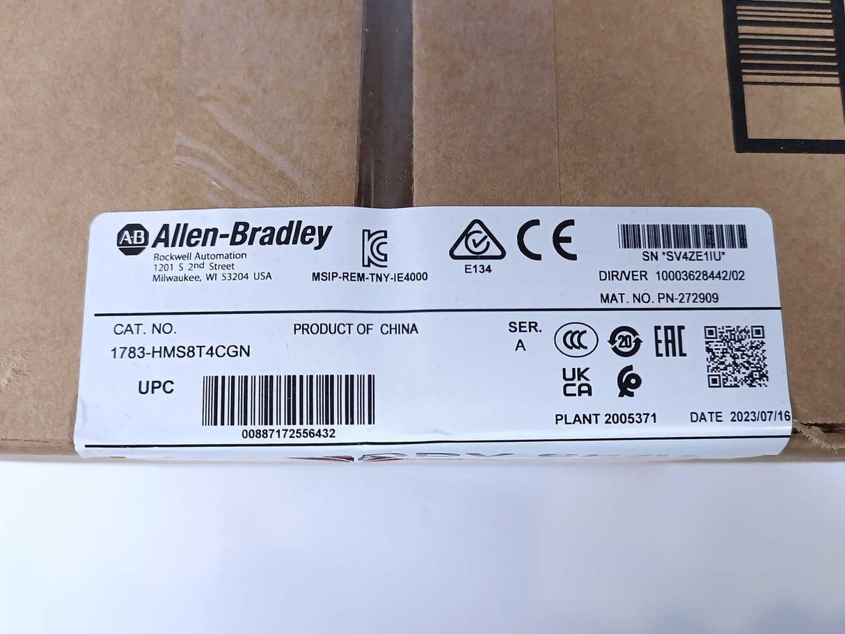 AB 1783-HMS8T4CGN Stratix 5400 12 Port Managed Switch