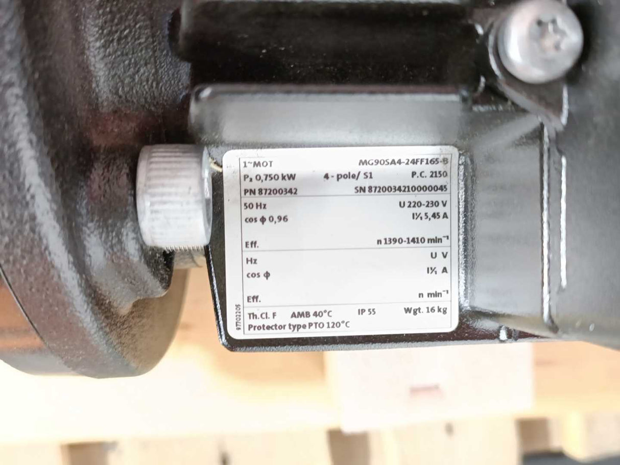 GRUNDFOS 92683913 Pump with Motor, p/t 16/120 bar/Cmax