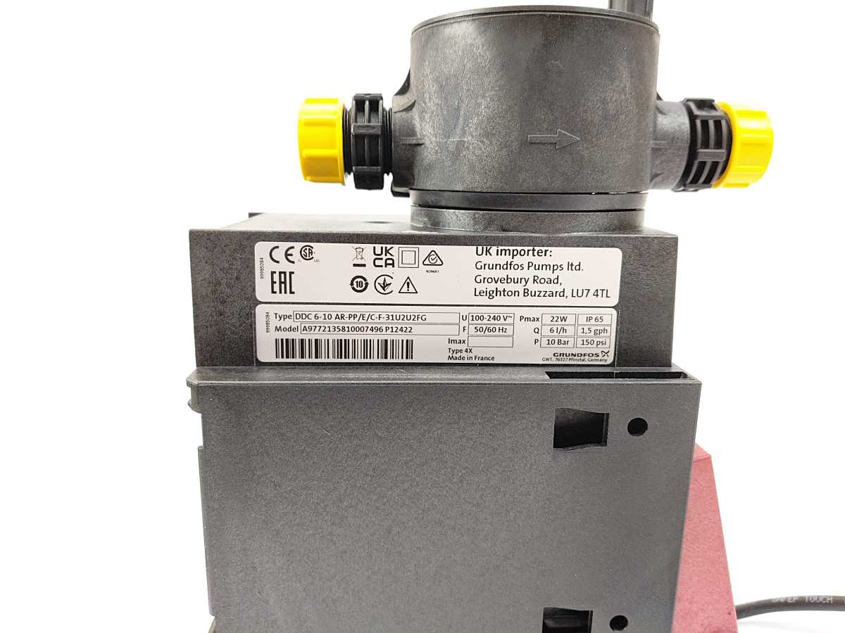 GRUNDFOS DDC 6-10 AR 97721358 Dosing Pump 100-240V 50/60 Hz