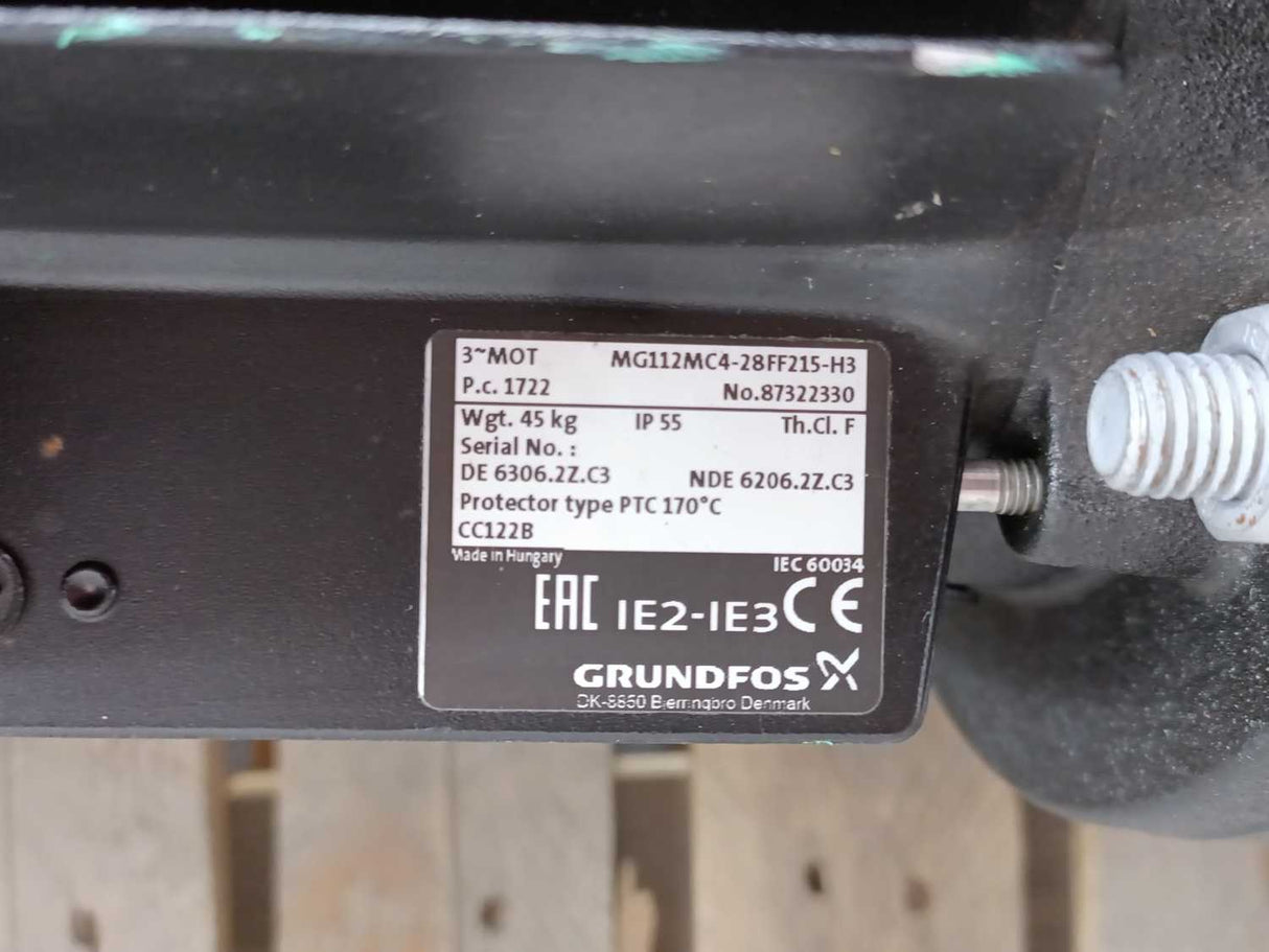 GRUNDFOS 98321723 NB100-200/178 A-F2-A-BQQE Centrifugal Pump