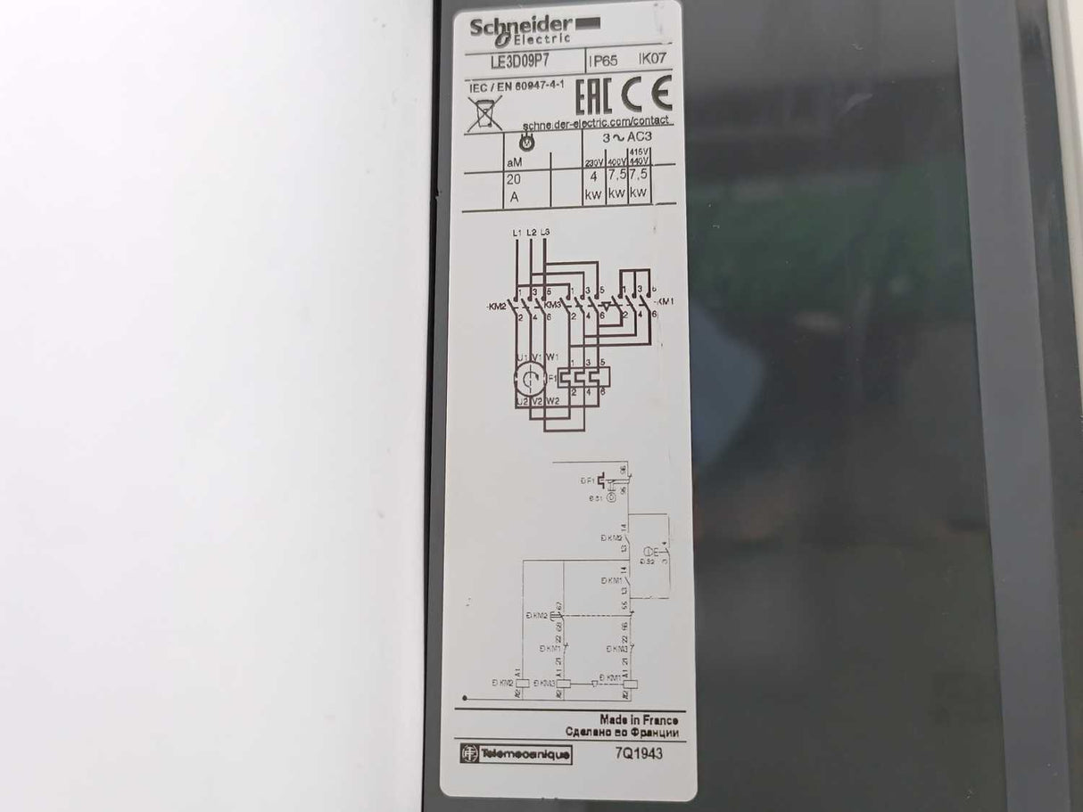 Schneider Electric LE3D09P7 Enclosed Star-Delta Starter