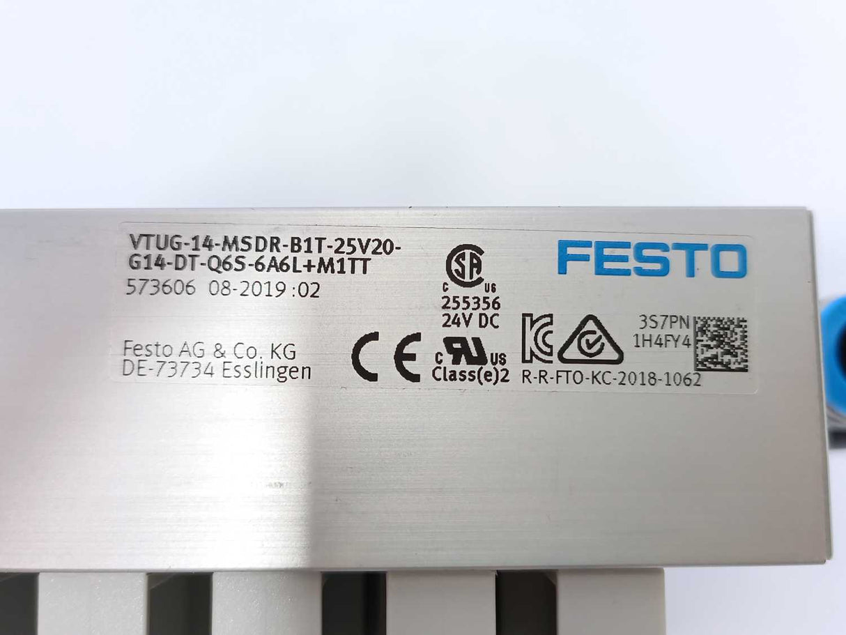 Festo 573606 VTUG-14-MSDR-B1T-25V20-G14-DT-Q65-6A6L+M1TT Valve Manifold