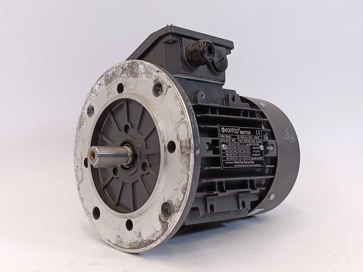 Techtop T3A802-4 3 Phase Asynchronous Induction Motor 0.75-0.9kW