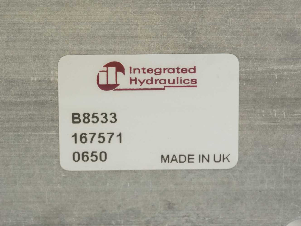 Integrated Hydraulics B8533 Hydraulic Line-Mounting Cartridge Valve Block