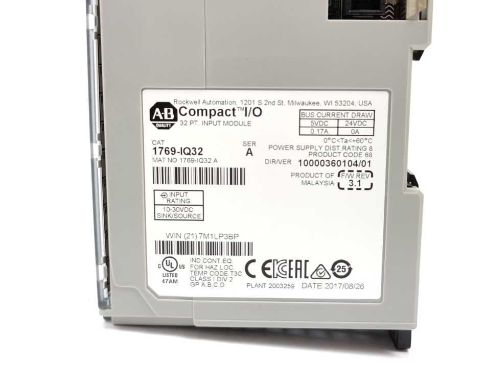 AB 1769-IQ32 Ser. A Input Module