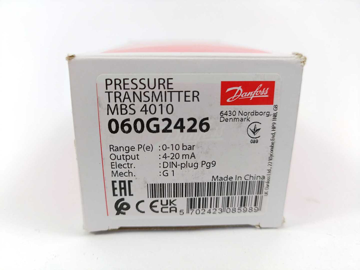 Danfoss 060G2426 MBS 4010 Pressure Transmitter