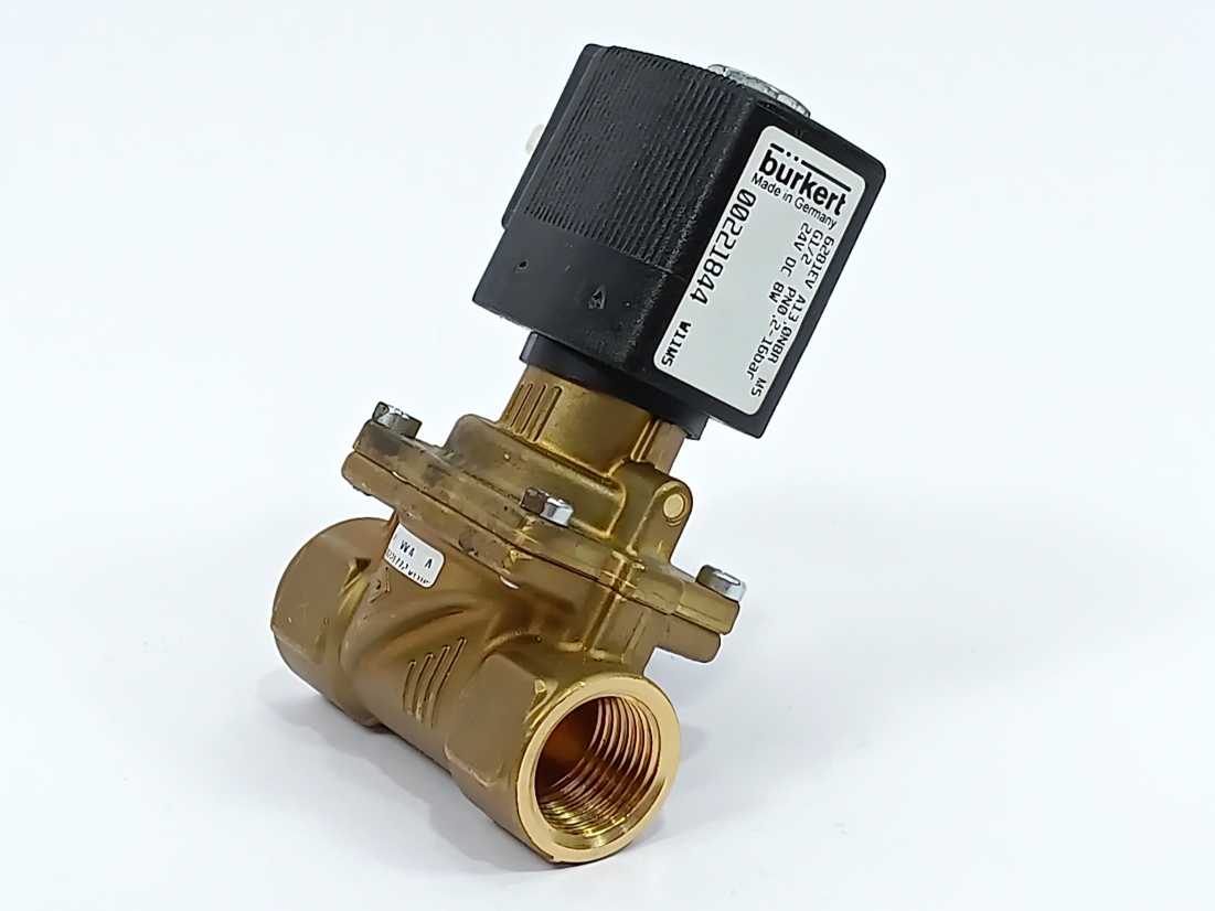 Bürkert 00221844 2/2-WAY NC SOLENOID VALVE; SERVO-ASSISTED