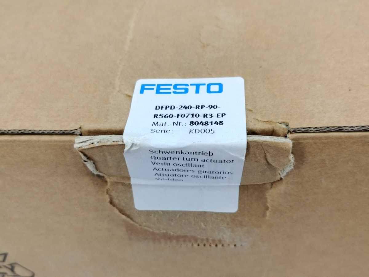 Festo 8048148 Quarter Turn Actuator DFPD-240-RP-90-RS60-F0710-R3-EP