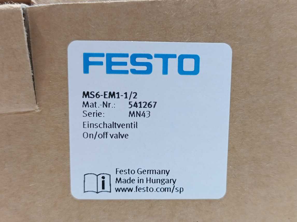 Festo 541267 MS6-EM1-1/2 On/off Valve