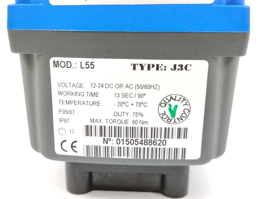 CEPEX J3C L20 Valve 12-24DC or AC 25Nm L55