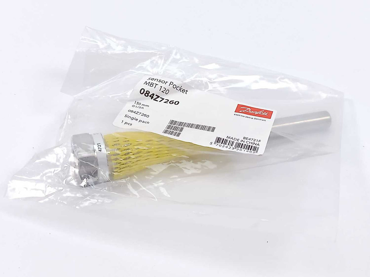 Danfoss 084Z7260 Sensor pocket, MBT 120 150mm