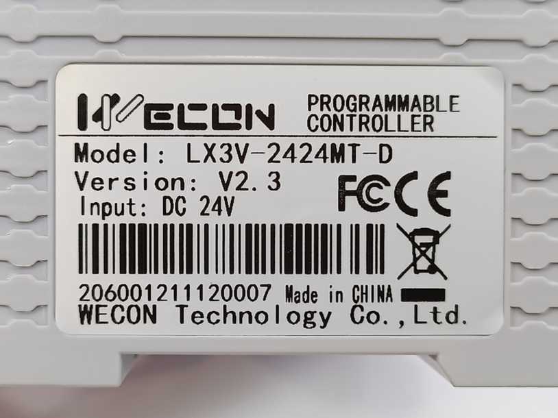 Wecon LX3V-2424MT-D Programmable Logic Controller