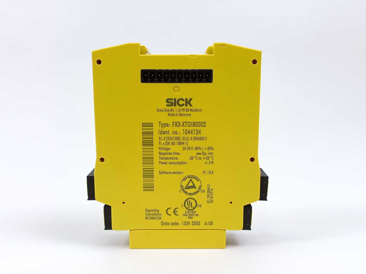 SICK 1044124 FX3-XTDI80002 Safety Relay
