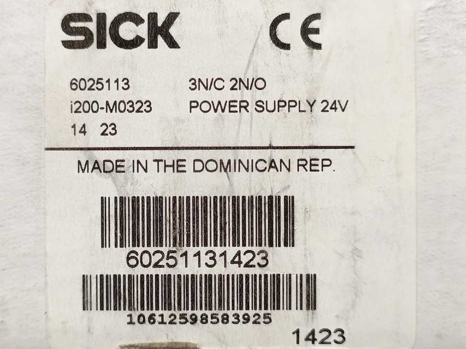 SICK 6025113 i200-M0323 Power Supply 24V