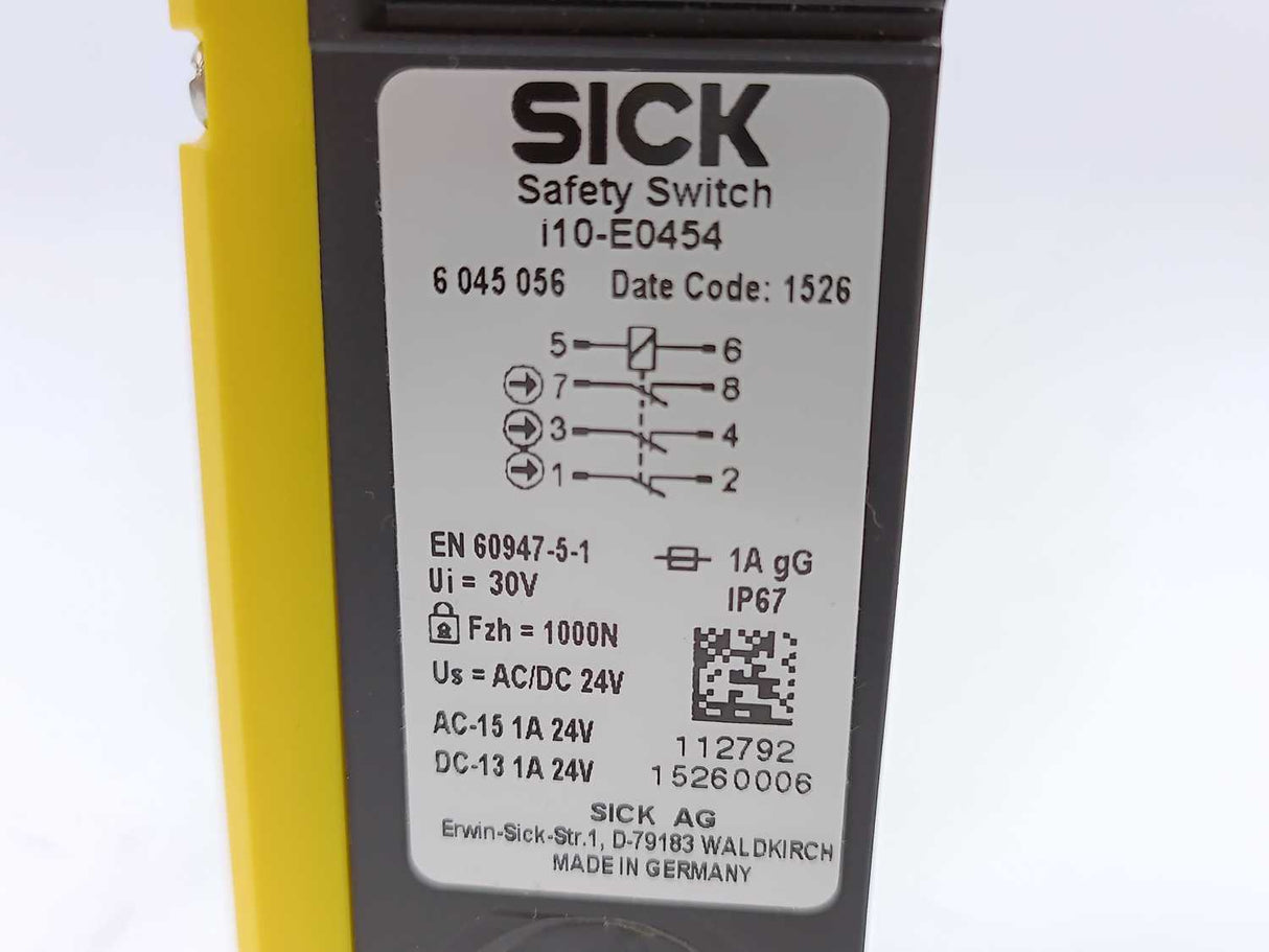SICK 6045056 i10-E0454 Safety Switch