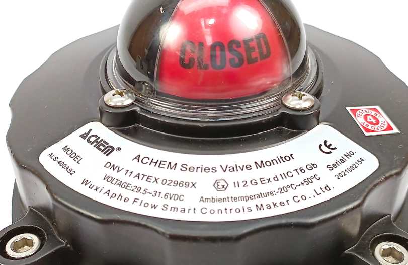 ACHEM ALS-400AS2 Valve Monitor, DNV 11 ATEX 02969X, 29.5-31.6VDC