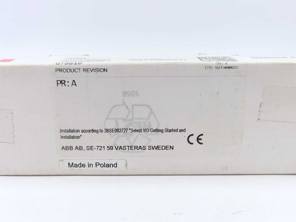 ABB 3BSE078722R1 GTB810, Grounding Terminal Bar