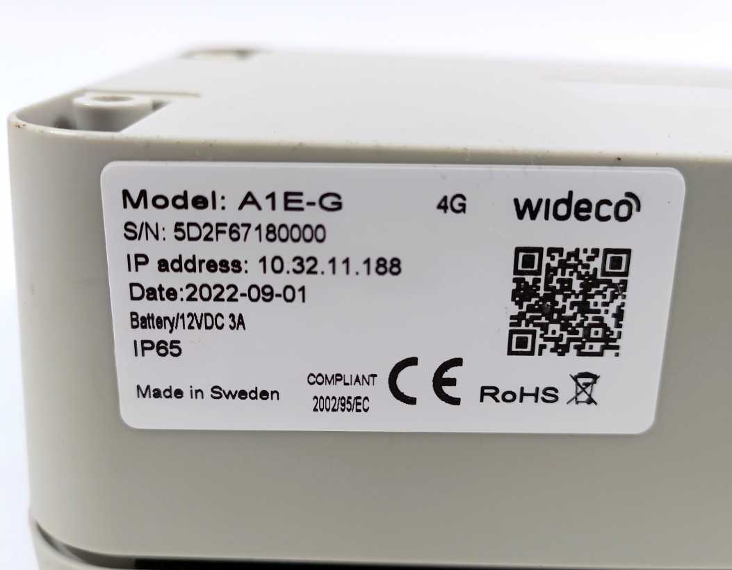 WIDECO A1E-G WiDetect Monitoring Unit