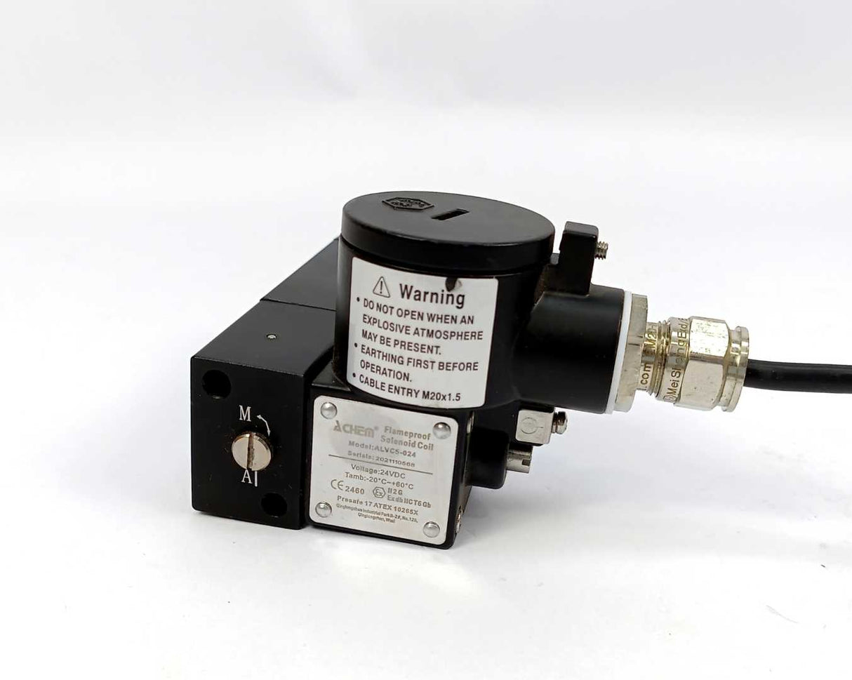 ACHEM ALV310F2C5 Flame-proof solenoid valve, CV:1.40, 2-8bar w/ Coil ALV5-024
