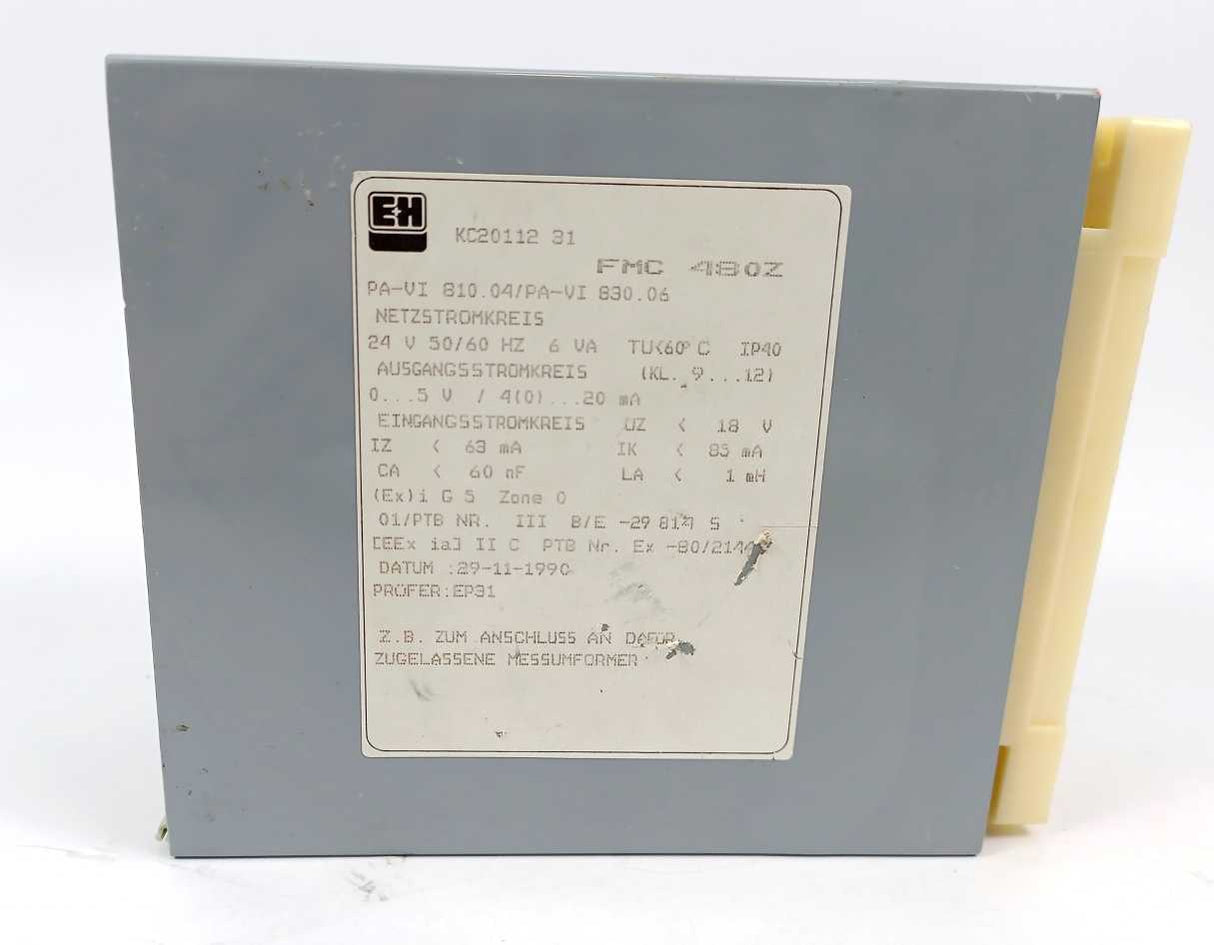 Endress+Hauser FMC 480Z Overload Relay, 54V, 50/60Hz, 6VA