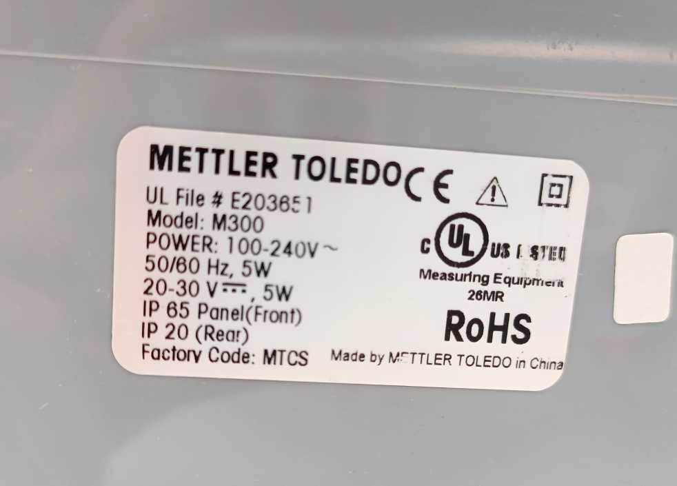Mettler Toledo 58002301 M300 Cond/Res 1 Channel 1/4DIN