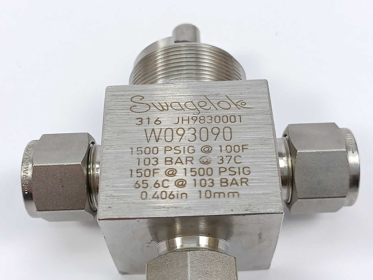 Swagelok W093090 JH9830001, 103Bar, 10mm