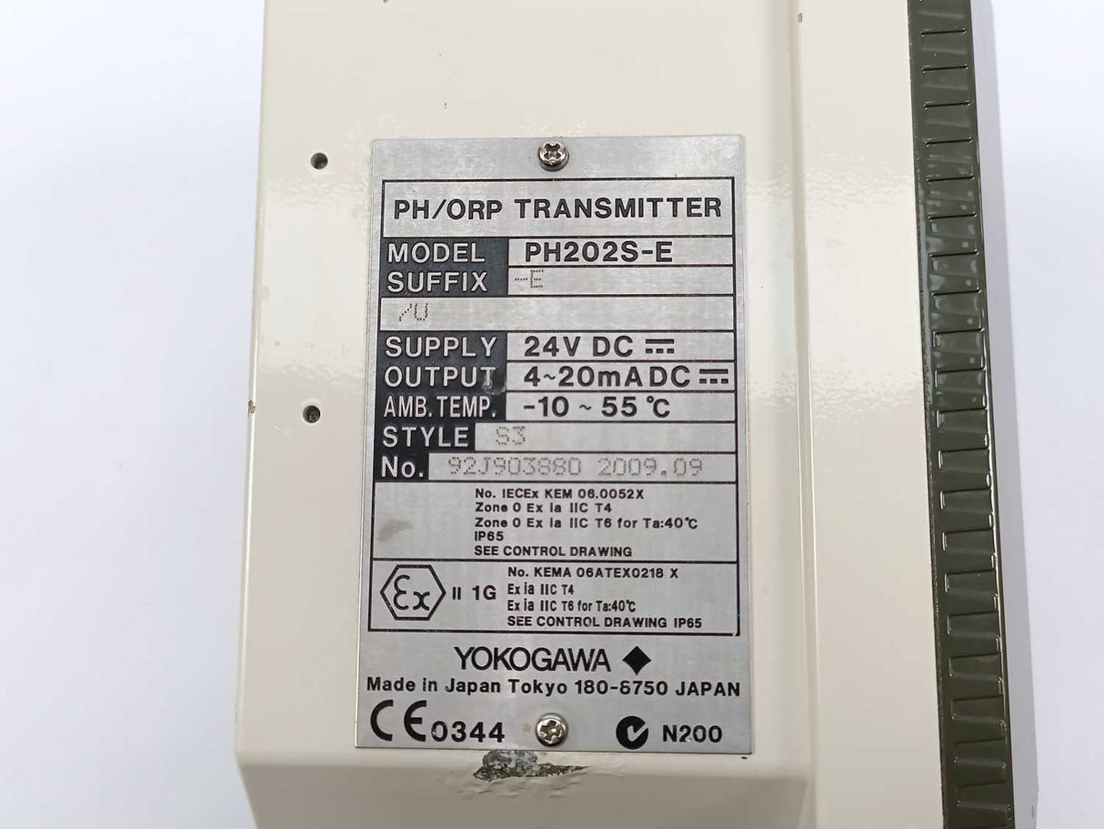 Yokogawa PH202S-E-E/U PH/ORP Transmitter