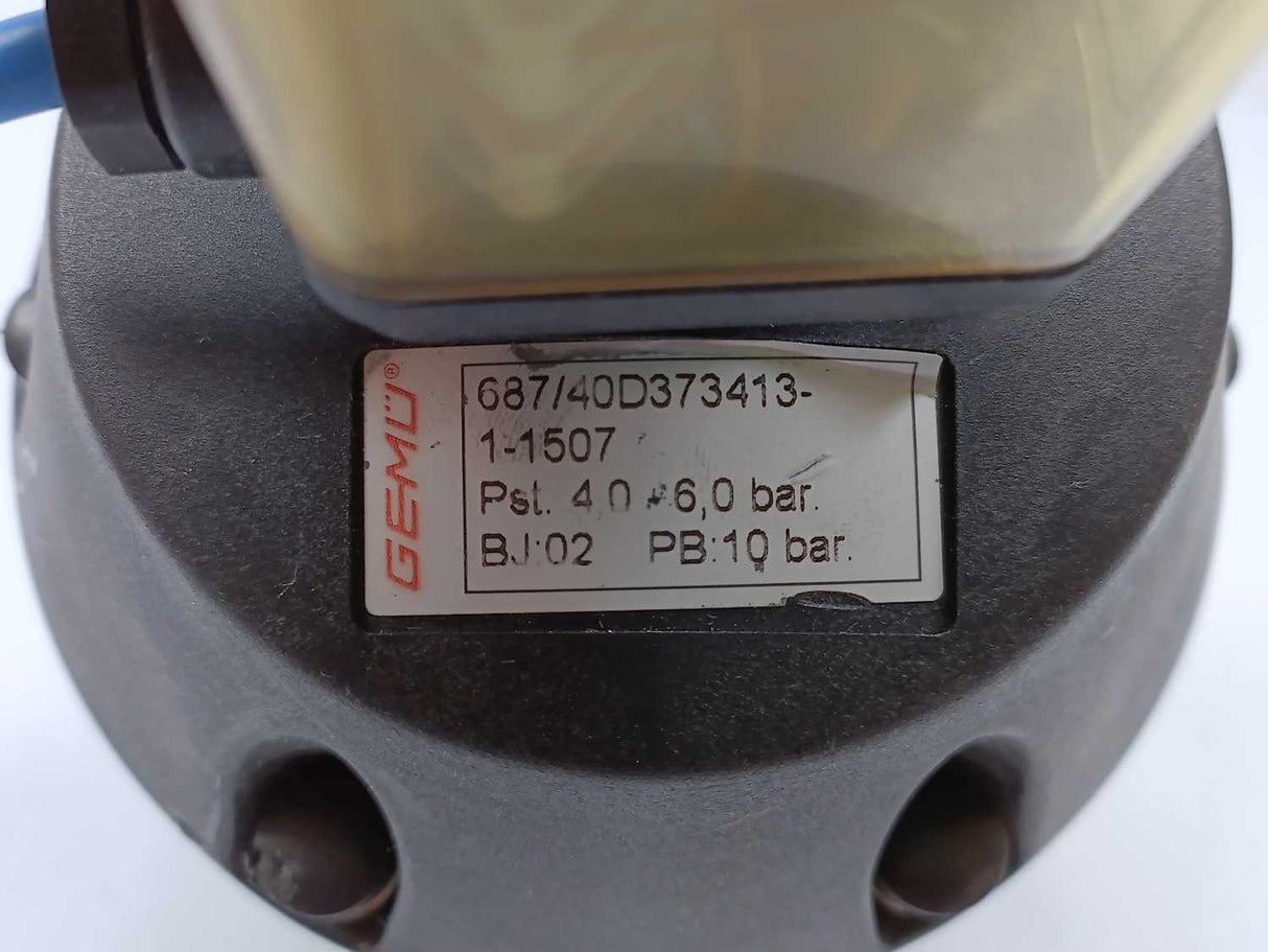 GEMU 687/40D373413-1-1507 DN40/316LPN16 Diaphragm Valve