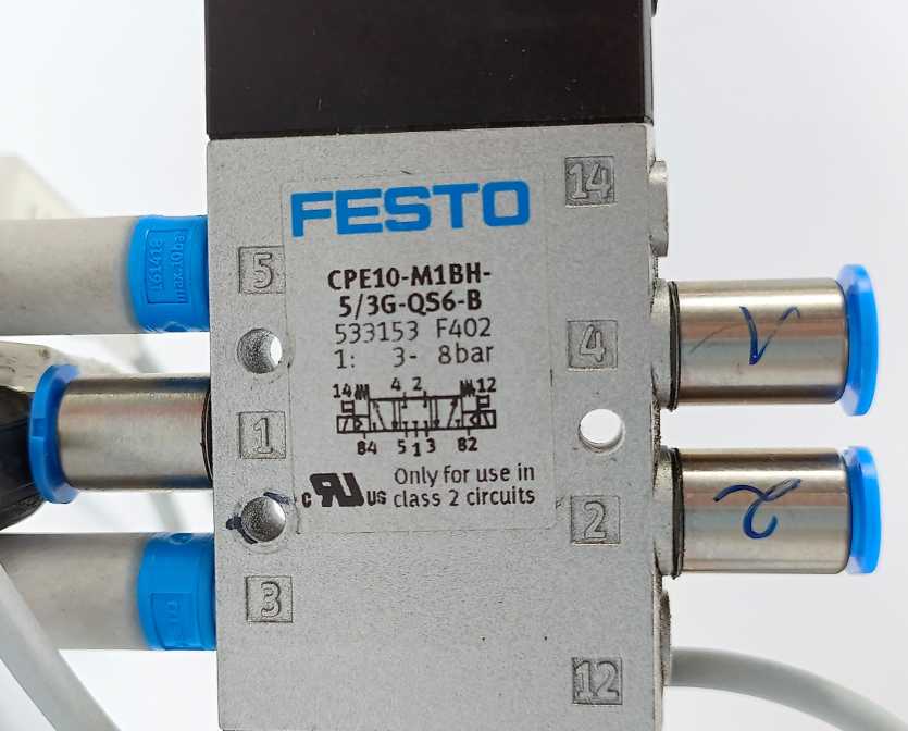 Festo 533153 CPE10-M1BH-5/3G-QS6-B Solenoid Valve