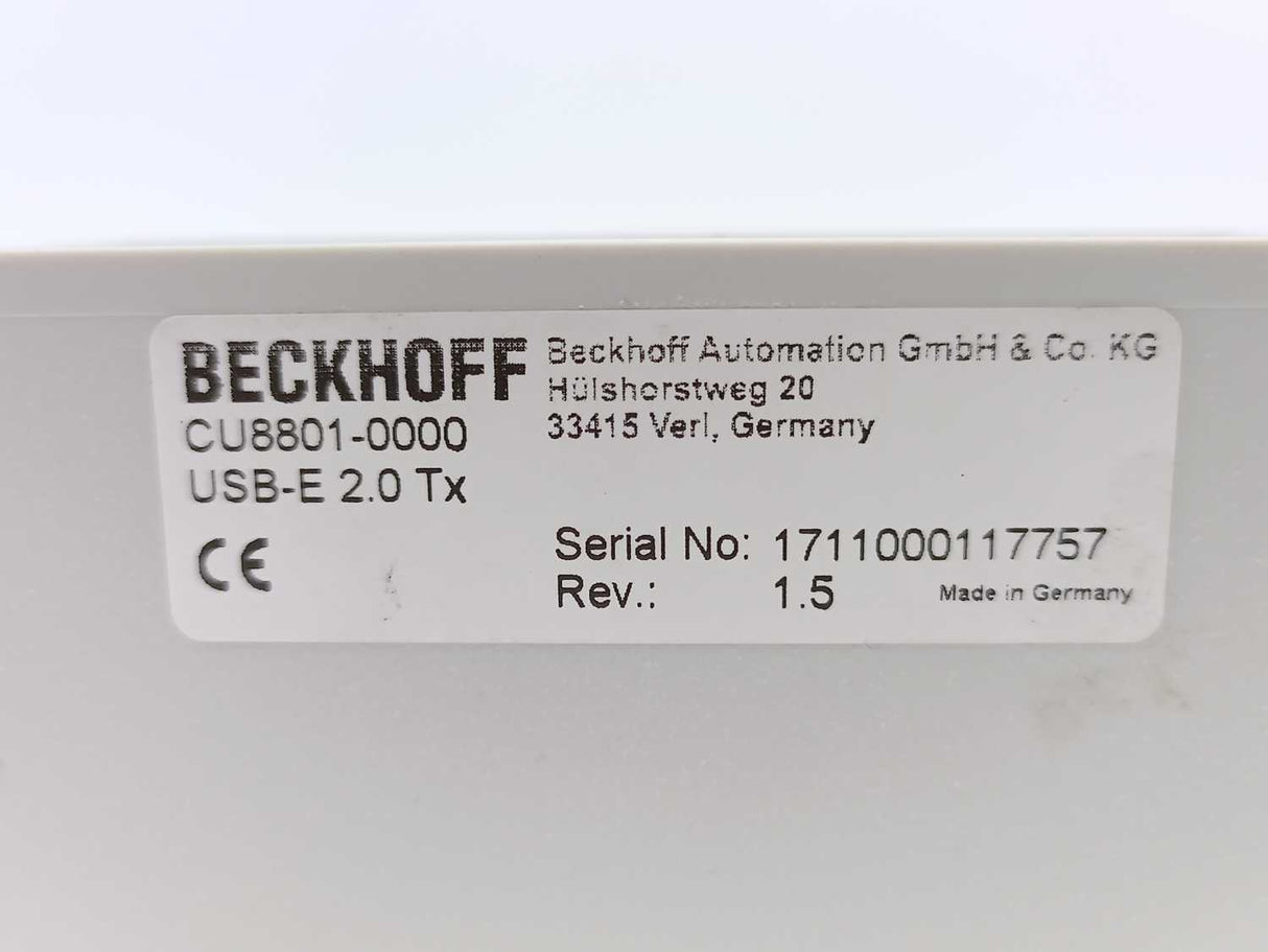 Beckhoff CU8801-0000 USB Extended 2.0 transmitter box