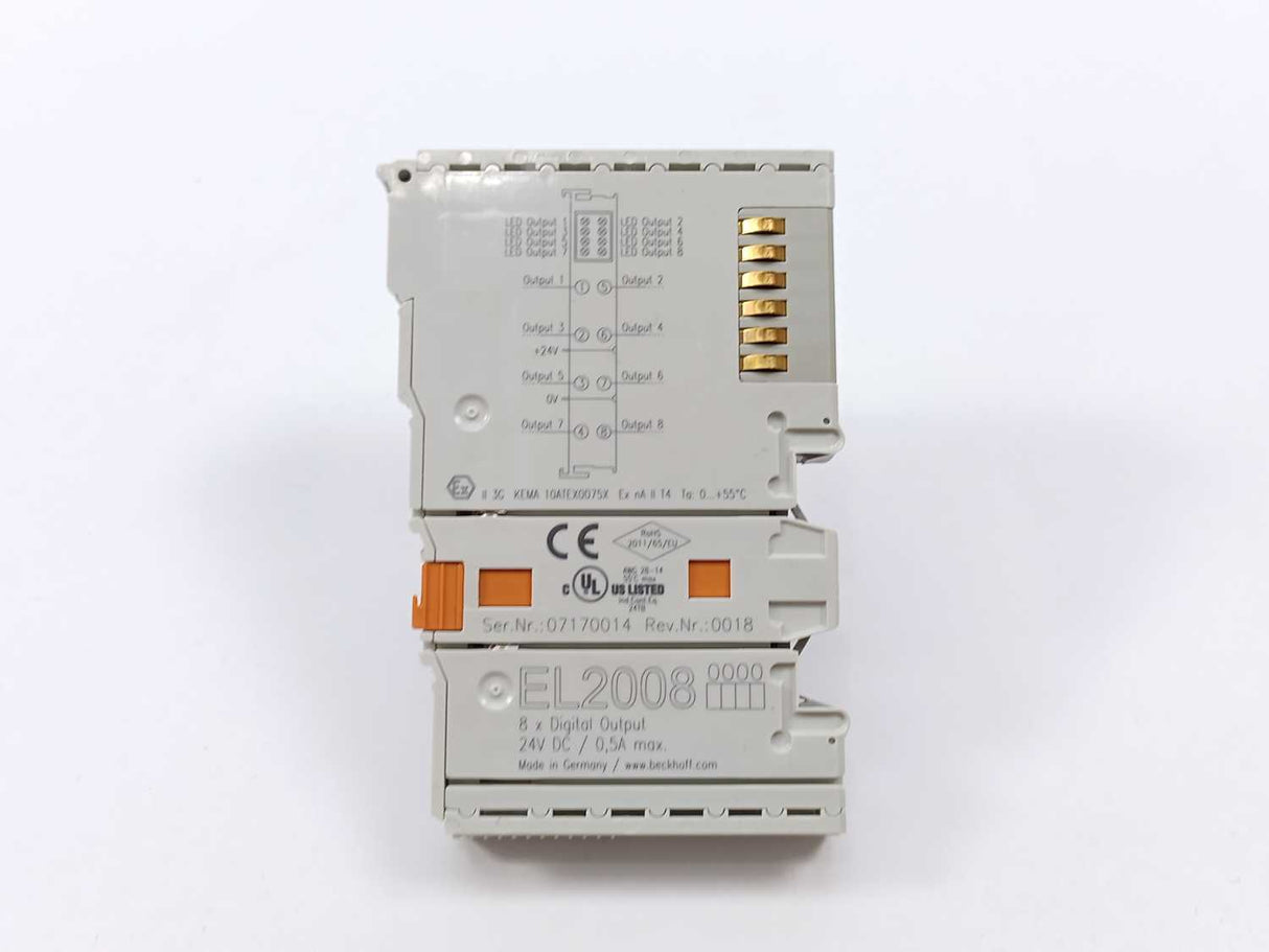Beckhoff EL2008 Digital output 24VDC/0.5A max.