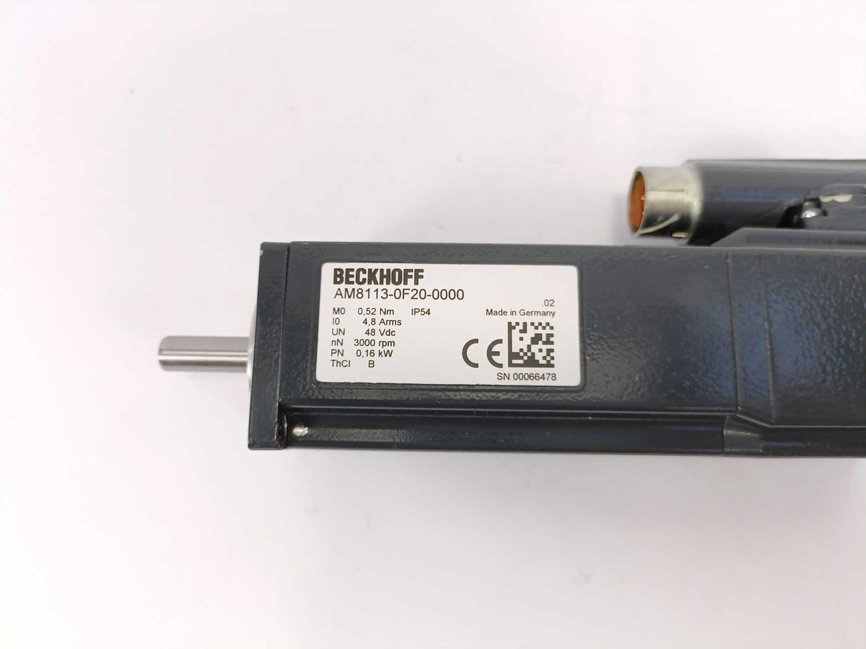 Beckhoff AM8113-0F20-0000 48Vdc, 0,16kW Servo Motor