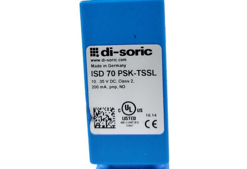 Di-Soric ISD70PSK-TSSL Inductive Tube Sensor ISDP