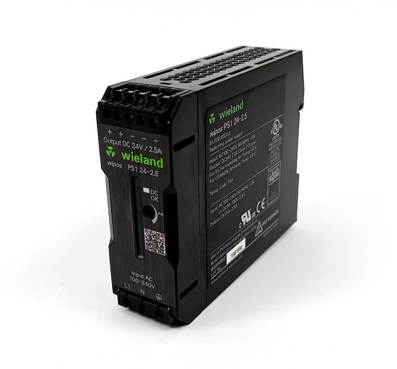 Wieland 81.000.6520.0 PS1 24-2.5 Switching Power Supply