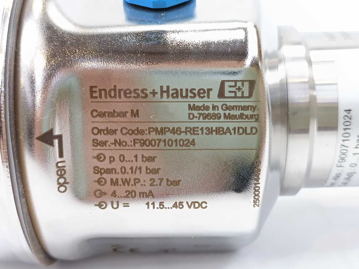 Endress+Hauser PMP46-RE13HBA1DLD Cerabar M Digital Pressure Transmitter