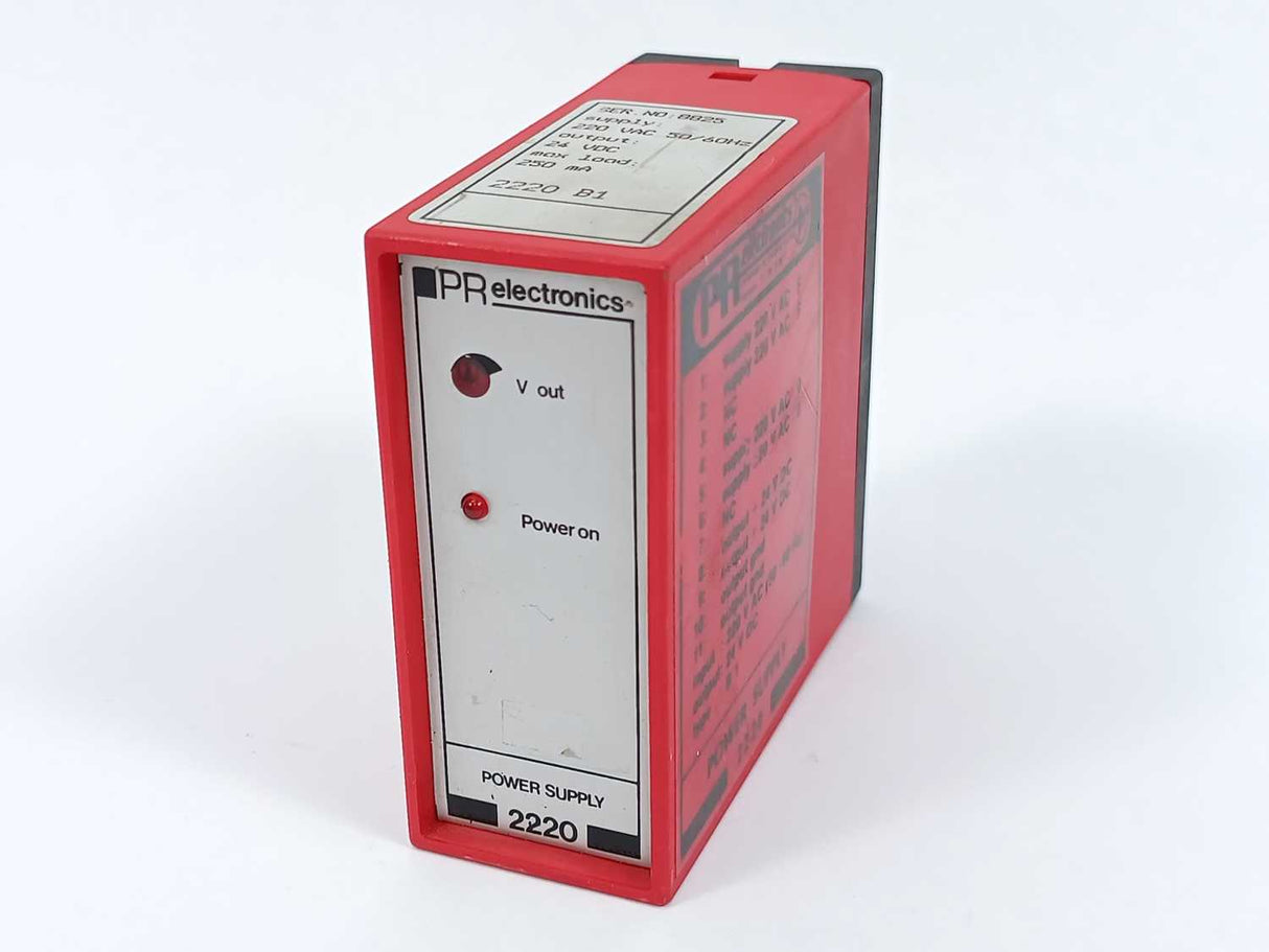 PR Electronics 2220 B1 Power Supply 220 VAC 50/60Hz
