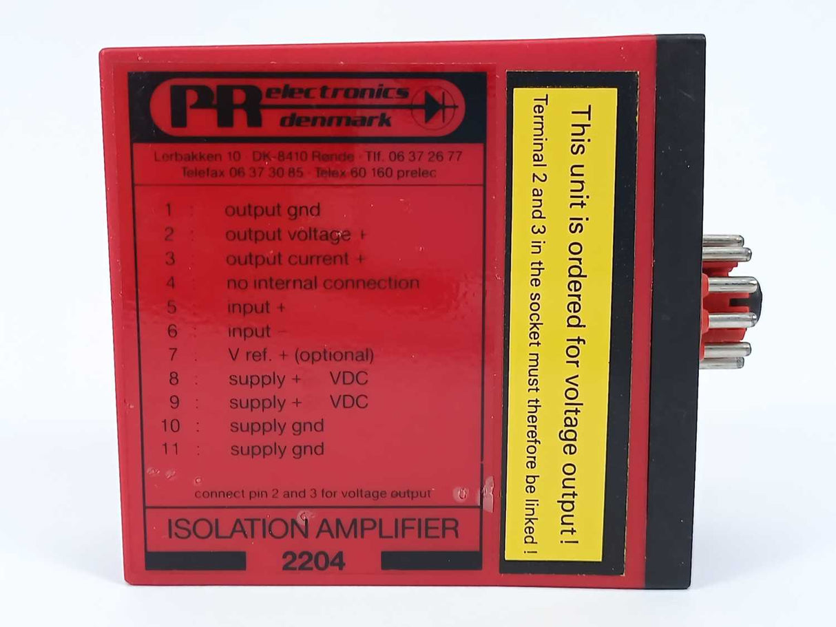 PR Electronics 2204E1 Isolation Amplifier