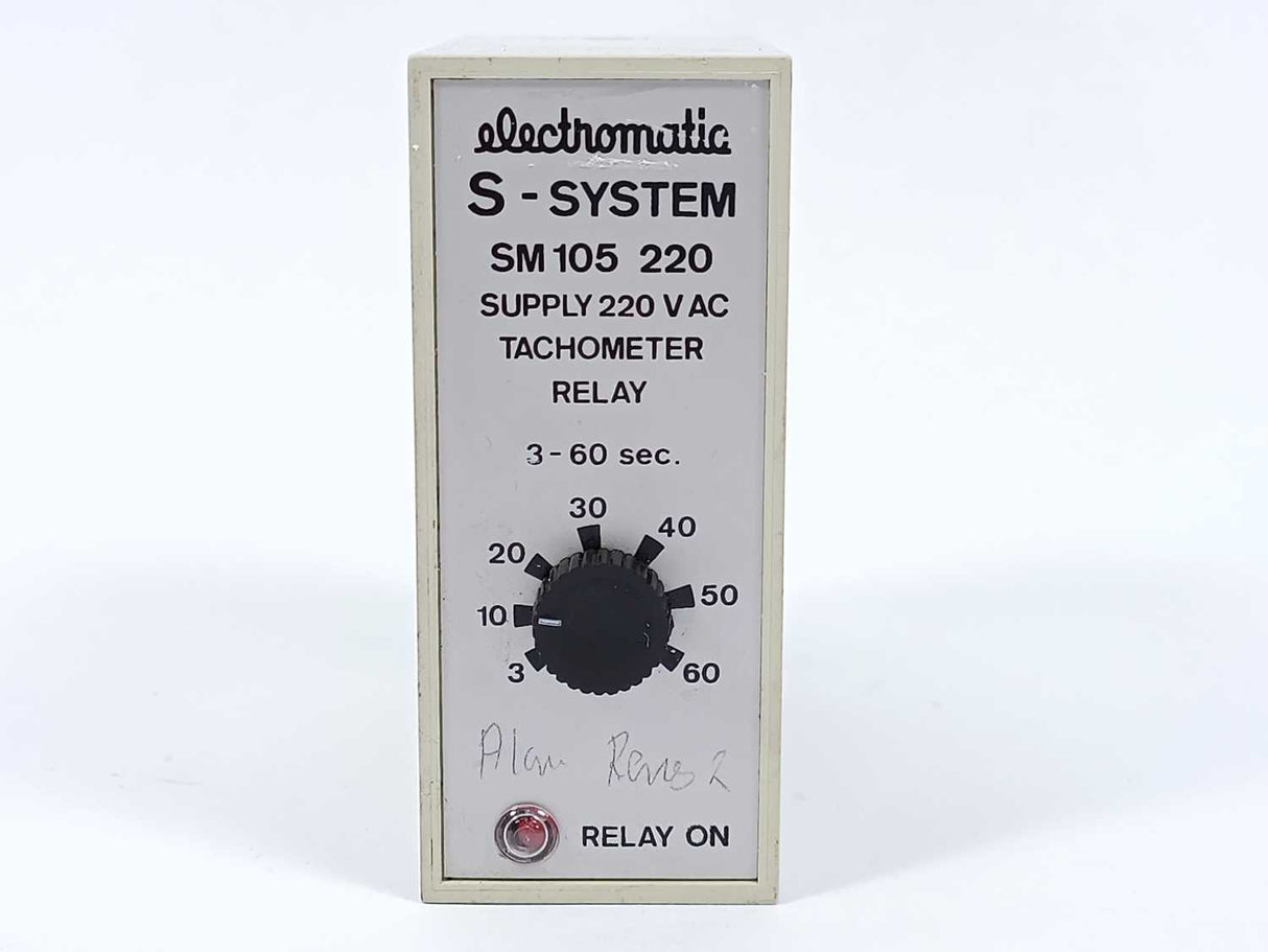 Electromatic SM 105 220 S-System Tachometer Relay 220VAC