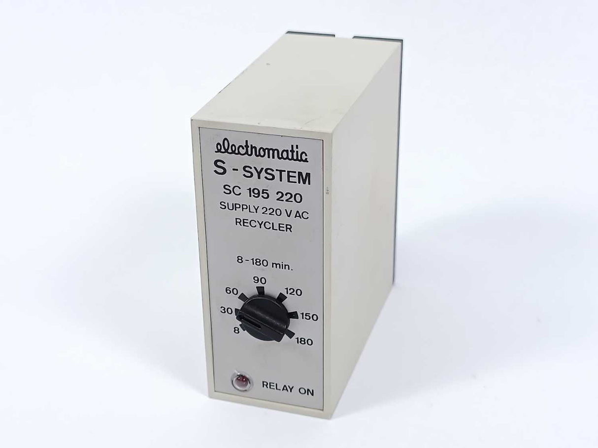 Electromatic SC 195 220 S-SYSTEM SUPPLY 220 V AC, RECYCLER 8-180 sec.
