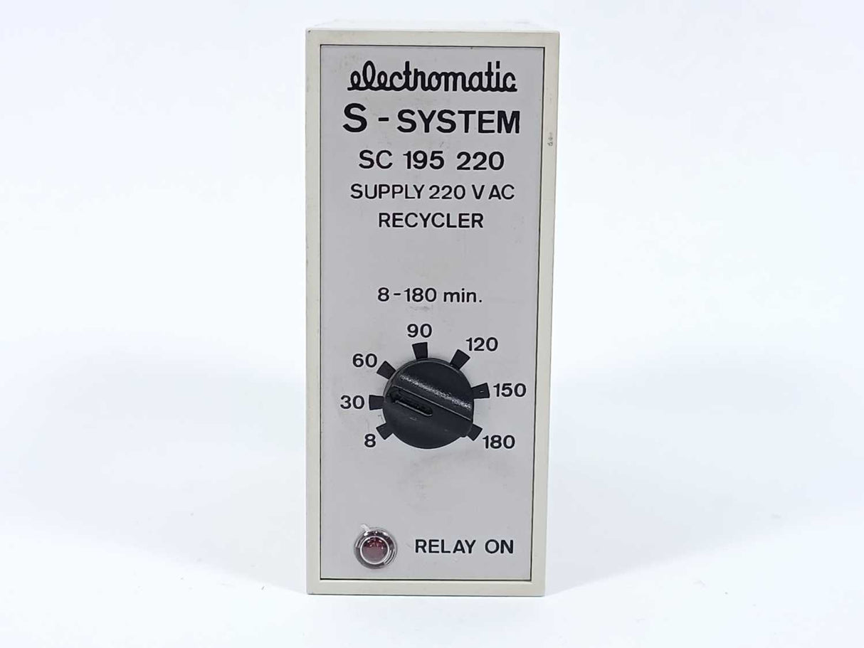 Electromatic SC 195 220 S-SYSTEM SUPPLY 220 V AC, RECYCLER 8-180 sec.