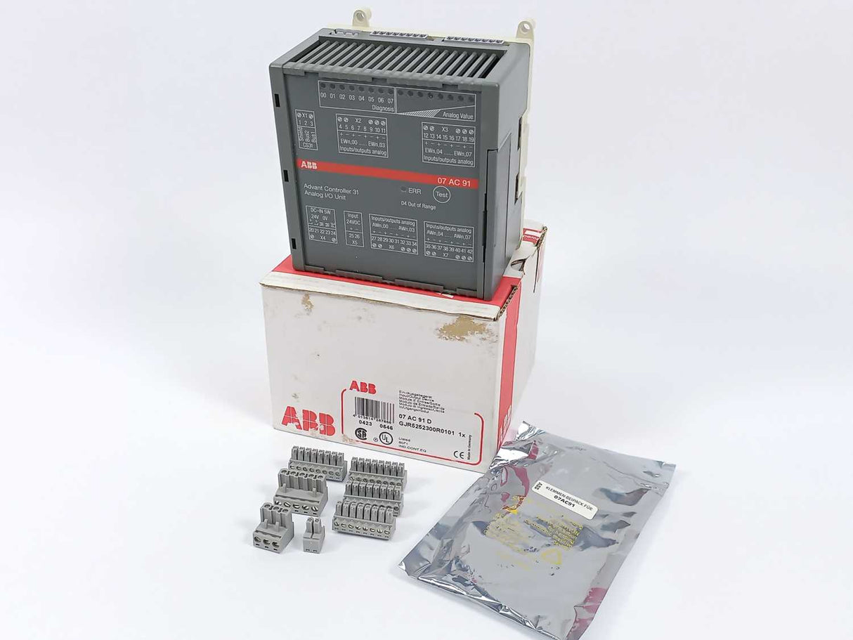 ABB GJR5252300R0101 07AC91 Advant Controller 31 Analog I/O Unit