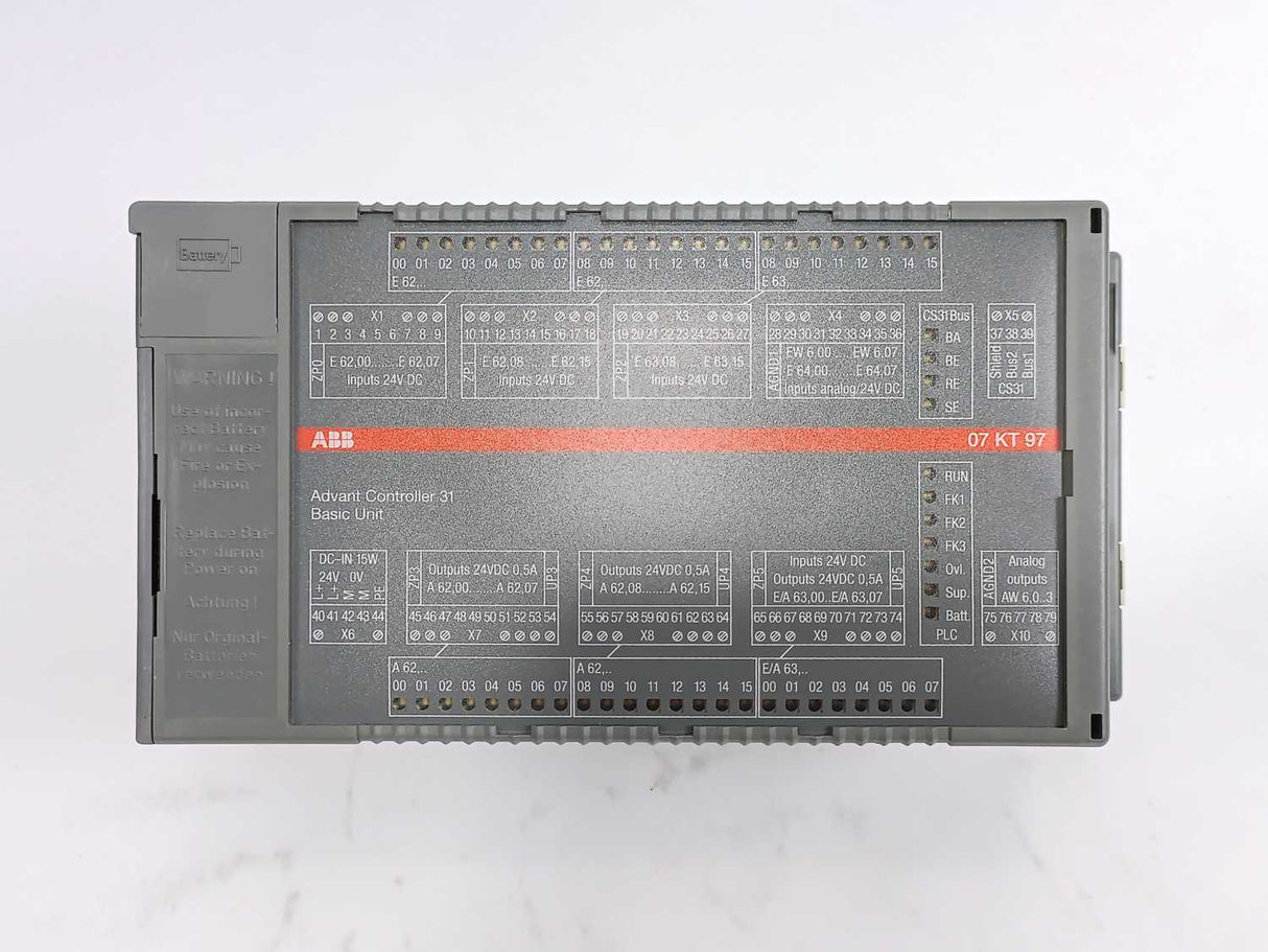 ABB GJR5253000R0200 07 KT 97 Advant Controller 31 Basic Unit