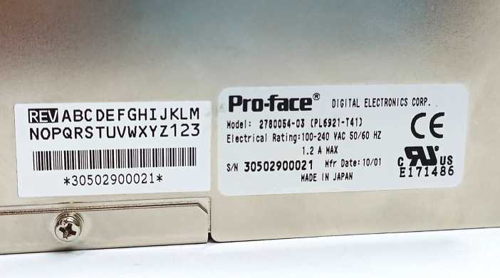 Pro-Face PL6921-T41 2780054-03 PL-x920 Series Touch Screen Panel