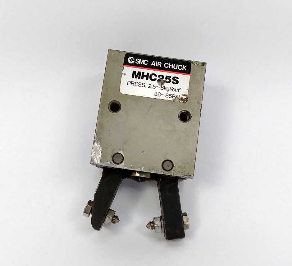 SMC MHC25S AIR CHUCK, PRESS. 2.5-6kgf/cm2, 36-85PSI