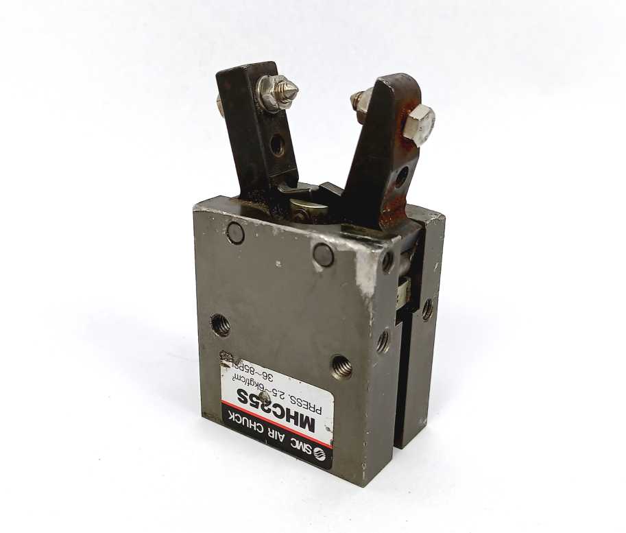SMC MHC25S AIR CHUCK, PRESS. 2.5-6kgf/cm2, 36-85PSI